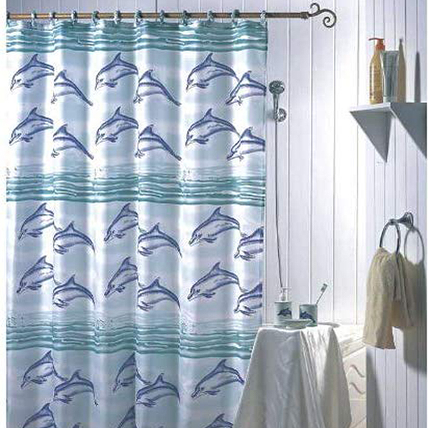 Zavesa za kadu Delfini 180 x 200 cm MSV 140106
