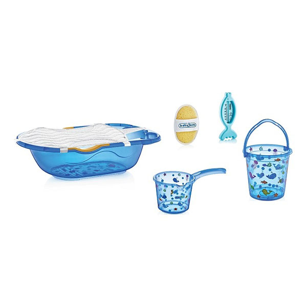 Set za kupanje 6 delova plavi Babyjem 92-25405