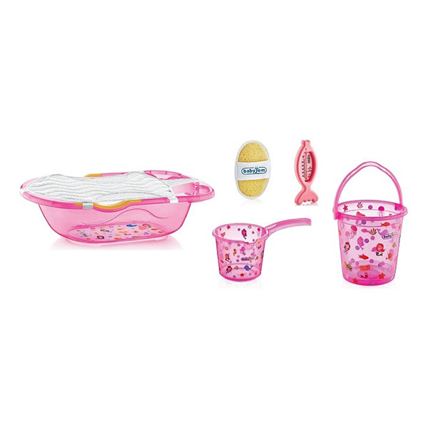 Set za kupanje 6 delova roze Babyjem 92-35404