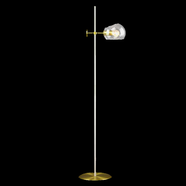 Podna lampa Luna 1*E14 gold/white/clear glass 35.1203