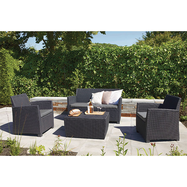 Baštenska Garnitura Corona Grafit Curver Cu 231616 Volim Svoj Dom - B Q Corona Patio Set Baštenska Garnitura Corona Grafit Curver Cu 231616 Volim Svoj Dom - B Q Corona Patio Set