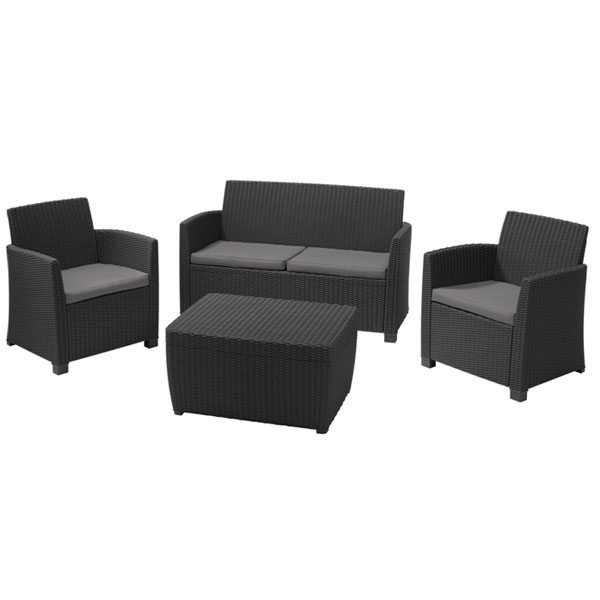 Baštenska Garnitura Corona Grafit Curver Cu 231616 Volim Svoj Dom - B Q Corona Patio Set Baštenska Garnitura Corona Grafit Curver Cu 231616 Volim Svoj Dom - B Q Corona Patio Set
