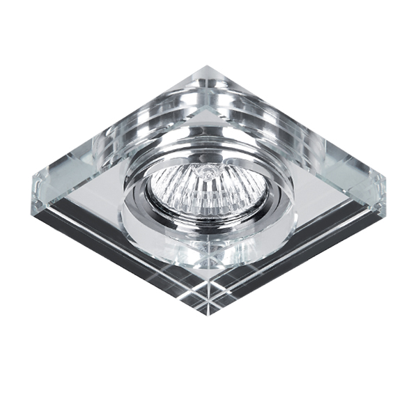 Spot lampa CR-778S/CL kvadratna clear glass Elmark 925778S/CL