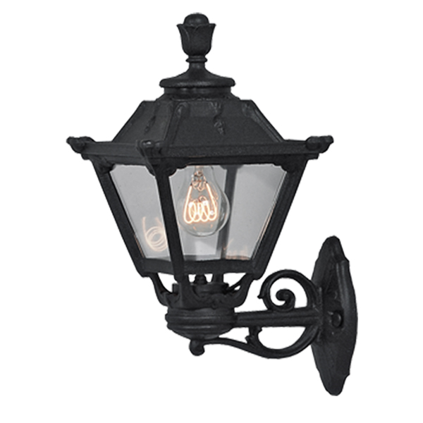 Fenjer Golia wall lantern 1XE27 IP55 black Elmark 96GOLIAWL/BL