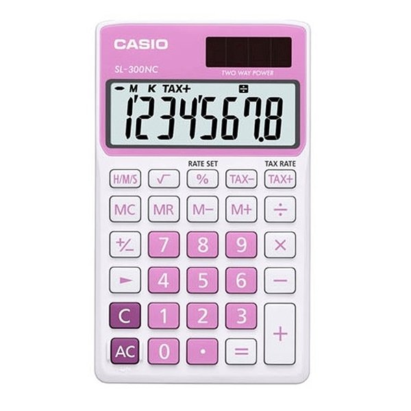 Kalkulator džepni SL 300NC roze Casio CasSL300NCR