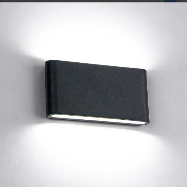 Zidna svetiljka LED 969 ovalna 2X6W 4000K IP65 crna Elmark 969LEDW12/BL