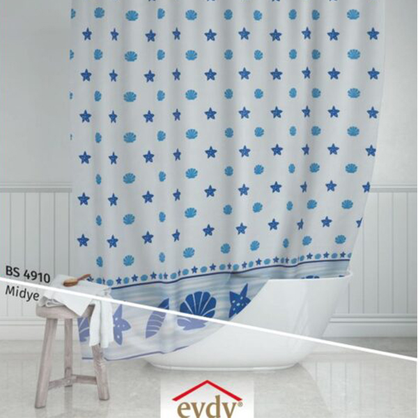 Zavesa za kadu Tekstil Eko Midye BS4910 Evdy 1280