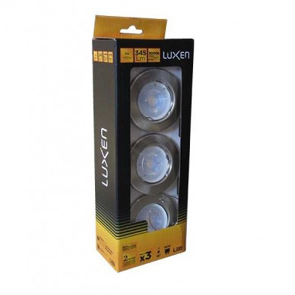 Rozetna sa LED sijalicom 3X5W 3000K 05.0496