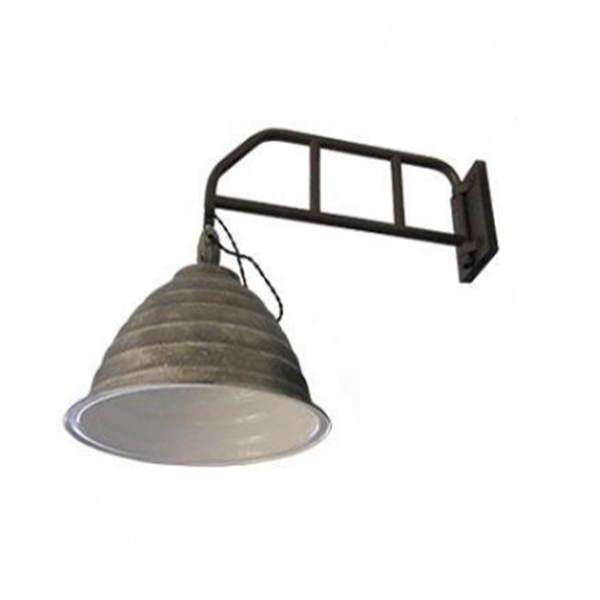Zidna lampa Rustik 96 1*E27 srebrna 35.2037