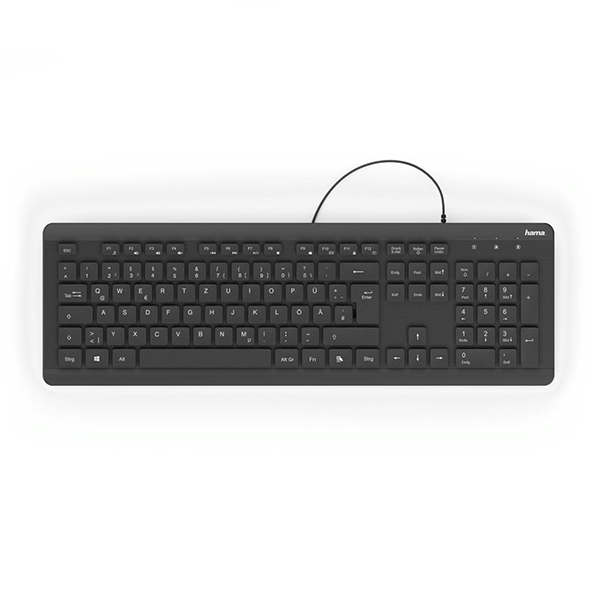 Vodootporna tastatura sa kablom KC-600 HAMA, crna 182682