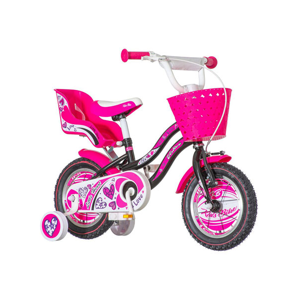 Dečiji bicikl Little Heart 12 inča roze crna Visitor HEA120 1120000