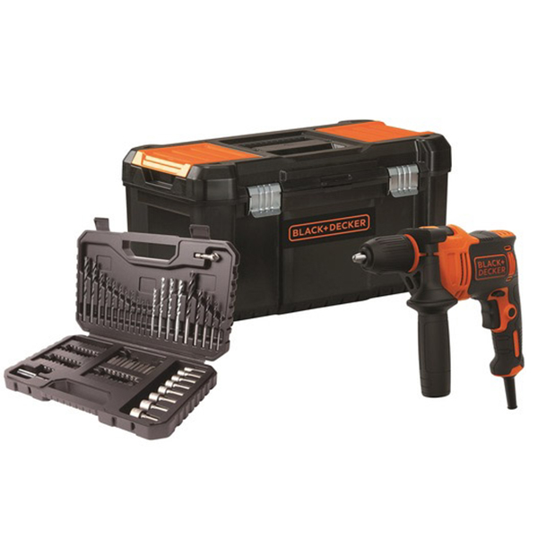 Električna udarna bušilica 710W + kofer + pribor Black+Decker BEH710KA80